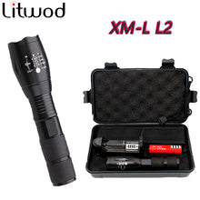 LED flashlight Tactical Flashlight 5000 Lumens  Zoomable 5 Modes Aluminum LED Torch Flashlight